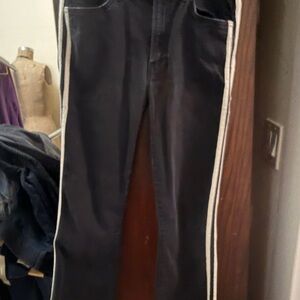 MOTHER Black Pants with Copper Accents